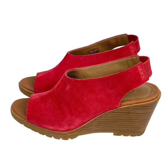 Sorel Ladies After Hours Slingback Sandals in Red size 8